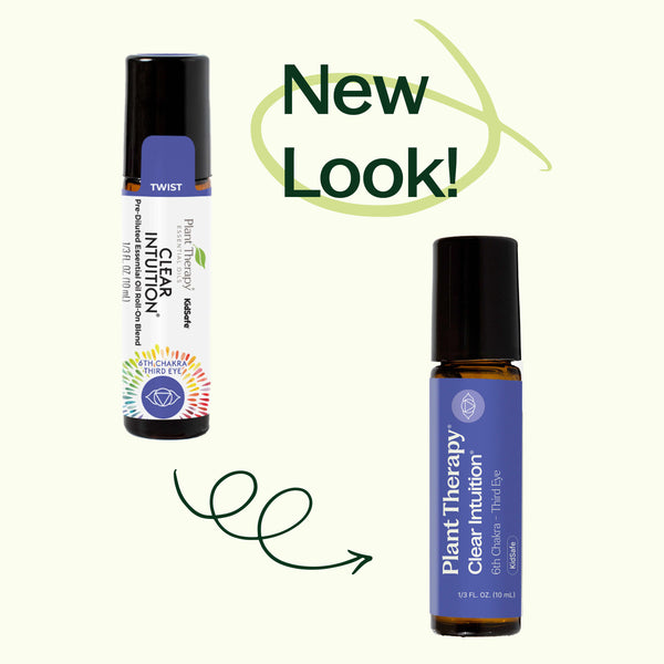 Plant Therapy Clear Intuition (Brow Chakra) Pre-Diluted Essential Oil Blend Roll-On 10 ML