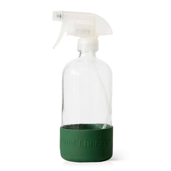 Plant Therapy Glass Spray Bottle With Forest Green Sleeve