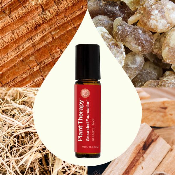 Plant Therapy Grounded Foundation (Root Chakra) Essential Oil Pre-Diluted Roll-On