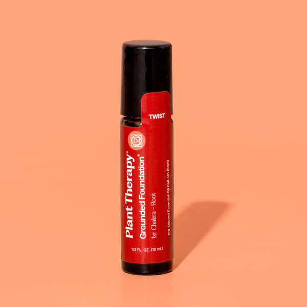 Plant Therapy Grounded Foundation (Root Chakra) Essential Oil Pre-Diluted Roll-On