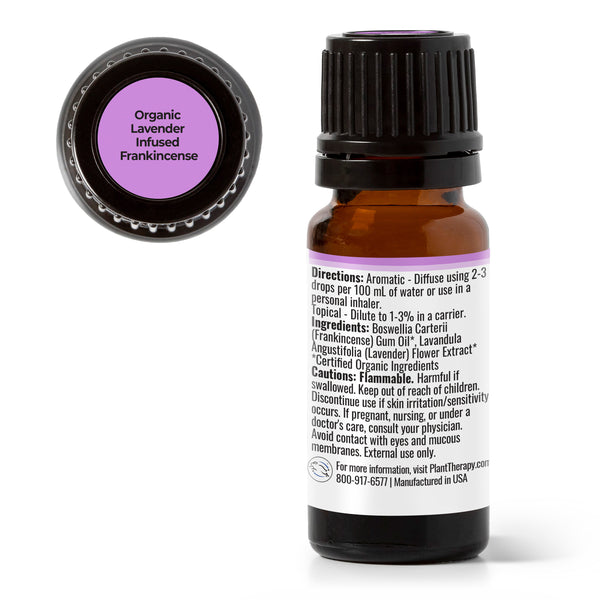 Plant Therapy Organic Lavender Infused Frankincense Essential Oil