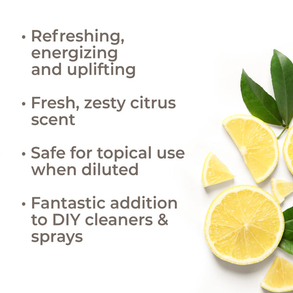 Plant Therapy Lemon Steam Distilled Essential Oil