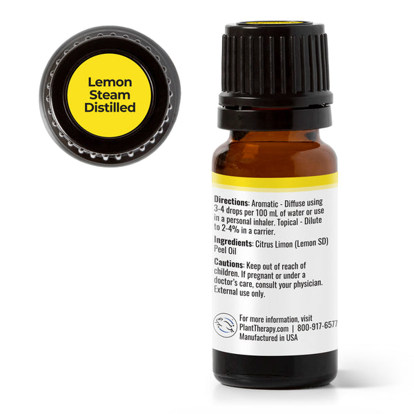 Plant Therapy Lemon Steam Distilled Essential Oil