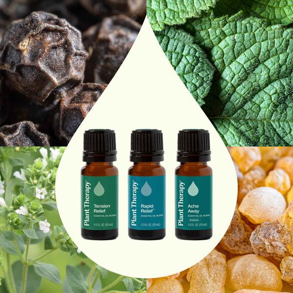 Plant Therapy Pain Support Essential Oil Blend Set