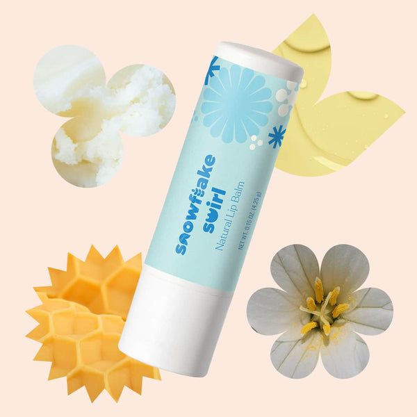 Plant Therapy Snowflake Swirl Natural Lip Balm