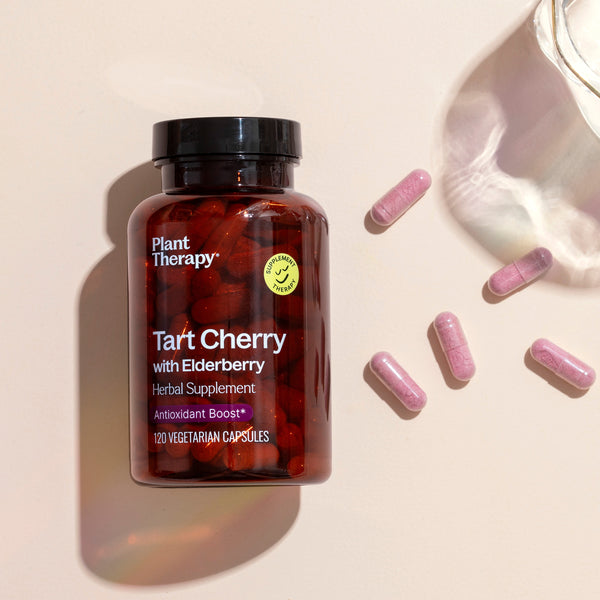 Plant Therapy Tart Cherry With Elderberry Herbal Supplement - 120 Capsules