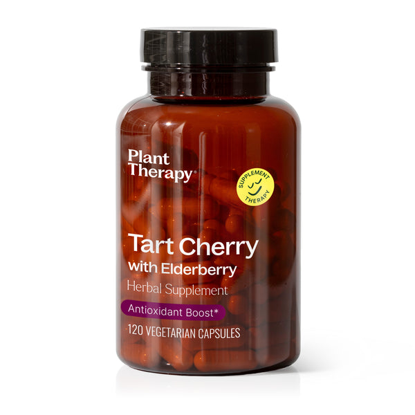 plant therapy Tart Cherry with Elderberry Herbal Supplement - 120 Capsules