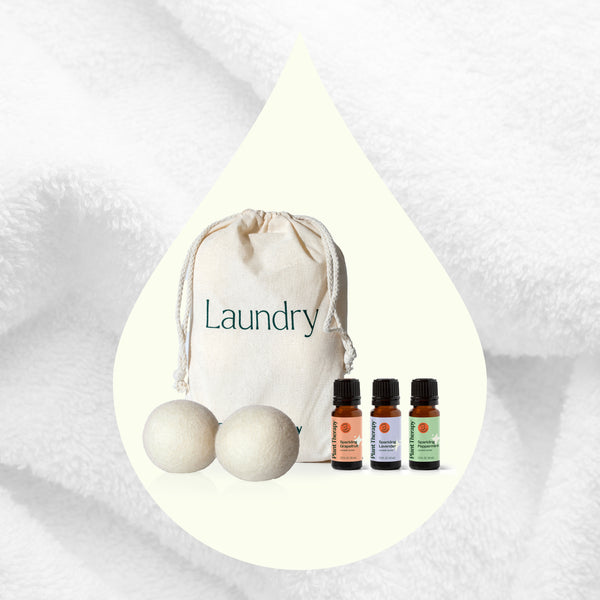 Plant Therapy Wool Dryer Balls 6 Pack And Sparkling Laundry Blend 3 Pack