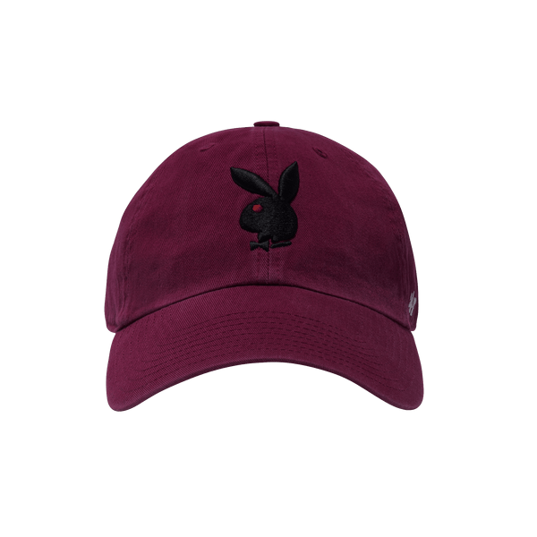 playboy '47 Brand Adjustable Dad Hat Accessories - Hat Maroon