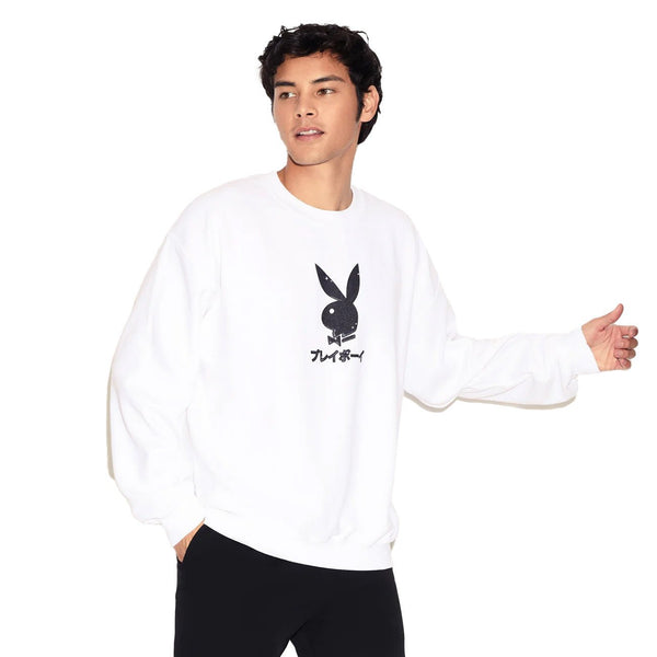 Playboy Ace Of Club Crewneck Sweatshirt Men's - Sweatshirts SMALL