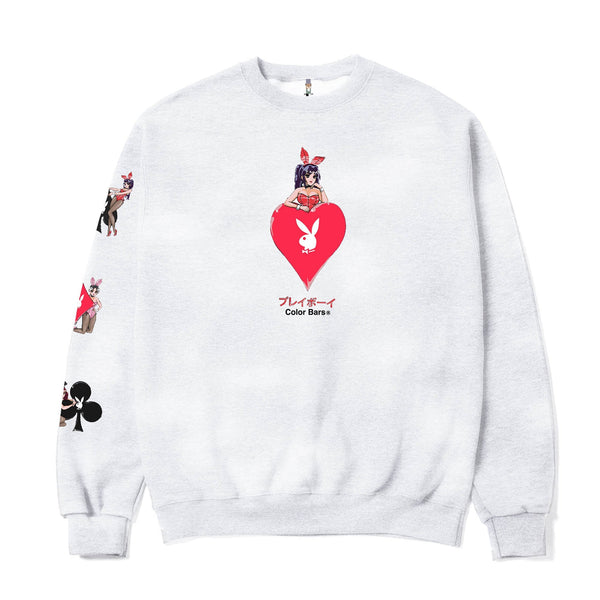 Playboy Ace Of Hearts 3.0 Crewneck Sweatshirt Men's - Sweatshirts Black