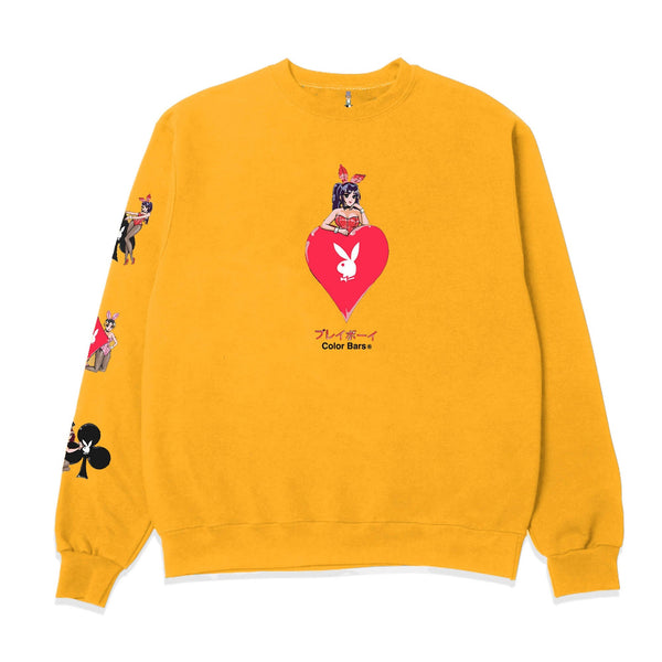 Playboy Ace Of Hearts 3.0 Crewneck Sweatshirt Men's - Sweatshirts Black