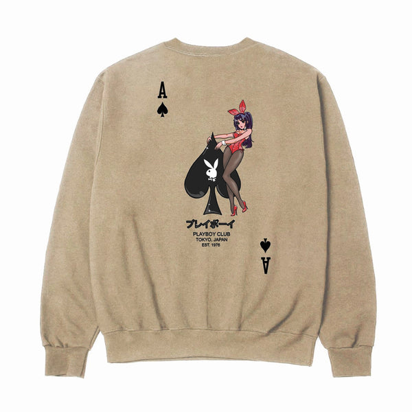 Playboy Ace Of Spades Sweatshirt Men's - Sweatshirts Maroon