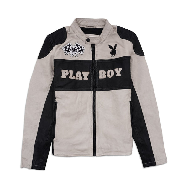 Playboy Anderson Men's Leather Jacket Men's - Jackets Black