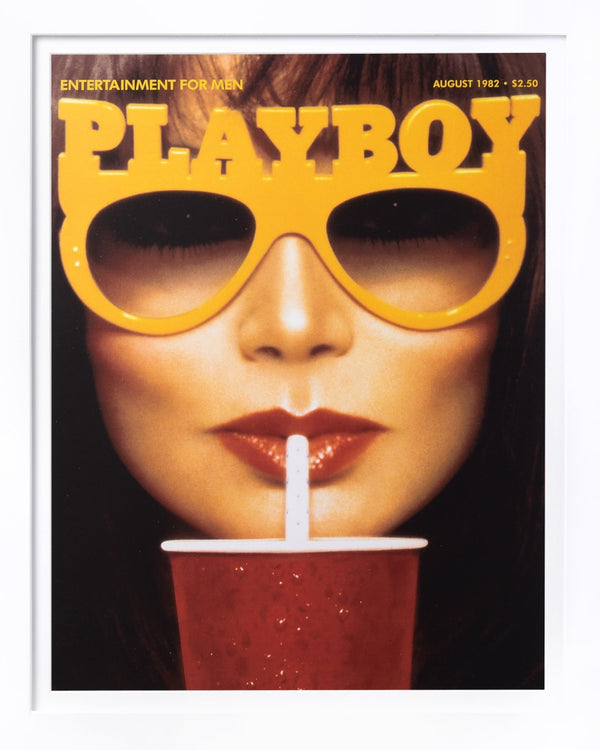 Playboy August 1982 Cover Framed Print Home Goods - Art Print White Frame