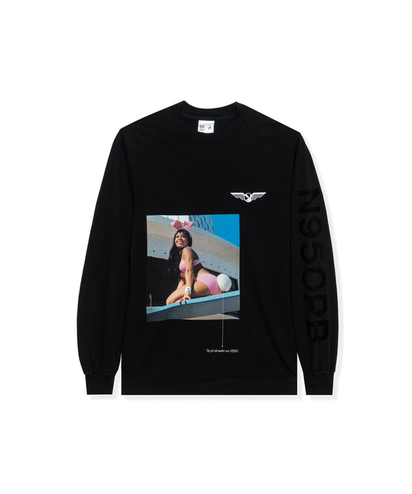 Playboy Aviation Wings N950PB Long Sleeve T-Shirt Men's - T-Shirts Mustard