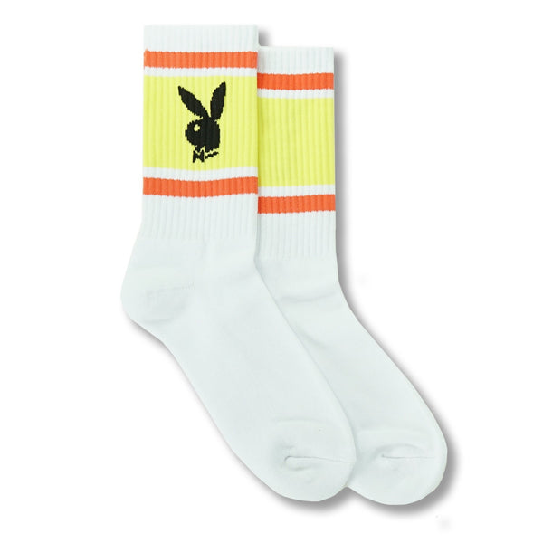 Playboy Box Logo Rabbit Head Crew Socks Accessories - Socks O/s