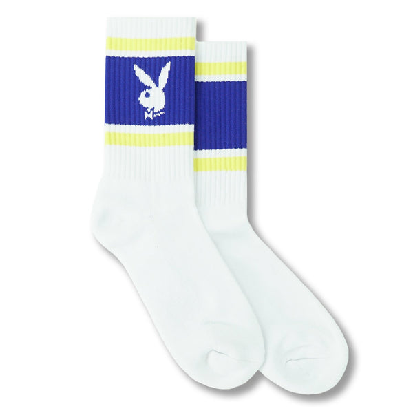 playboy Box Logo Rabbit Head Crew Socks Accessories - Socks O/s