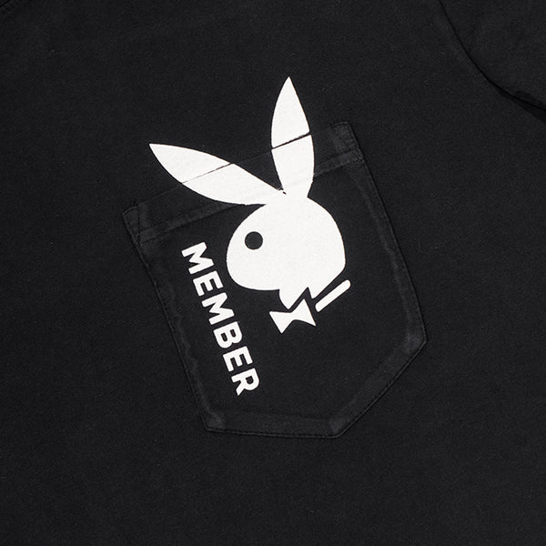 Playboy Bunny Member Pocket Tee Men's - T-Shirts Black