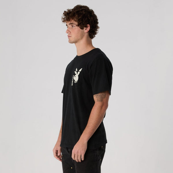 Playboy Bunny Member Pocket Tee Men's - T-Shirts Black