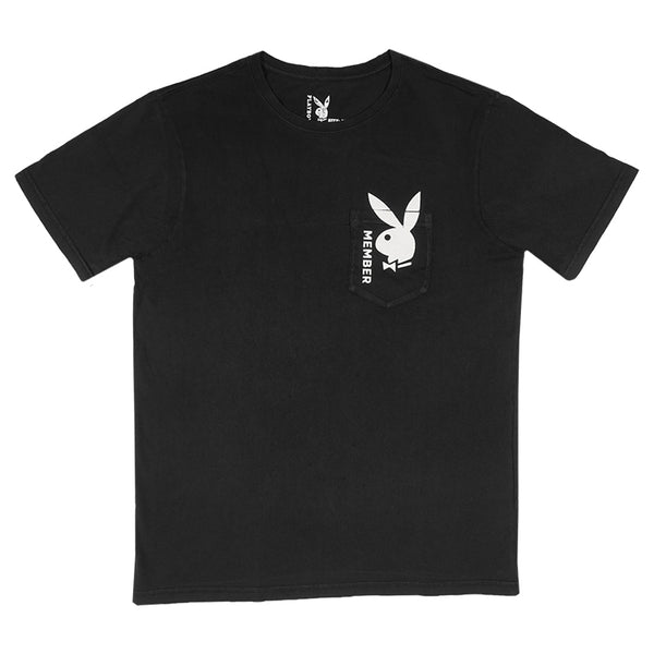playboy Bunny Member Pocket Tee Men's - T-Shirts Black
