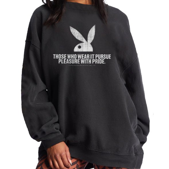 Playboy Bunny Pursue Sweatshirt. Women's - Sweatshirts White