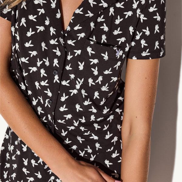 Playboy Bunny Slumber Party Lounge Set Women's - PJs Black