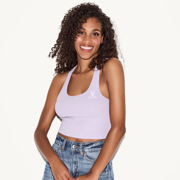 playboy Classic Logo Racerback Tank Women's - Tank Lavender
