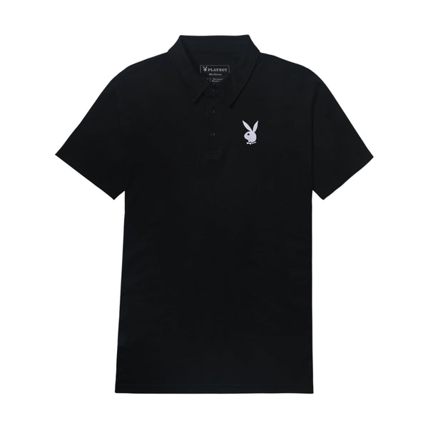 Playboy Classic Rabbit Head Polo Shirt Men's - Shirt Navy
