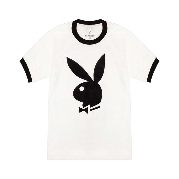 Playboy Classic Ringer T-Shirt Men's - T-Shirts Black