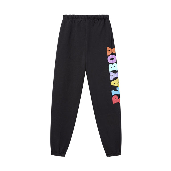 Playboy Color-Block Sweatpants Men's - Sweatpants Black