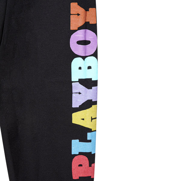 Playboy Color-Block Sweatpants Men's - Sweatpants Black