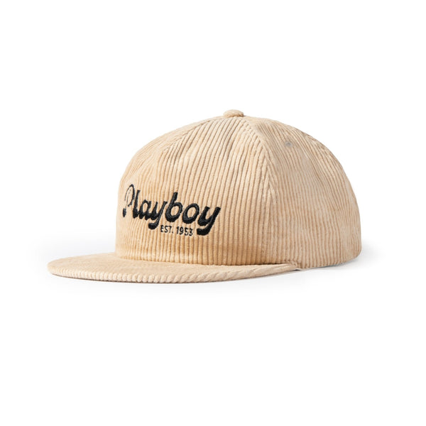 playboy Desperado Masthead Cord Hat Accessories - Hat Tan