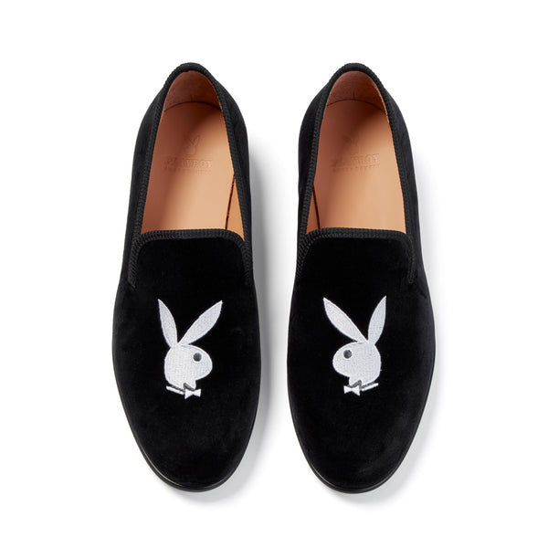 playboy Duke + Dexter Velvet Bunny Loafers Men's - Shoes US 7-7.5 / UK 7 / EU 41