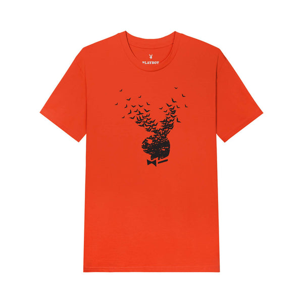 playboy Exploding Bat T-Shirt Men's - T-Shirts ORANGE