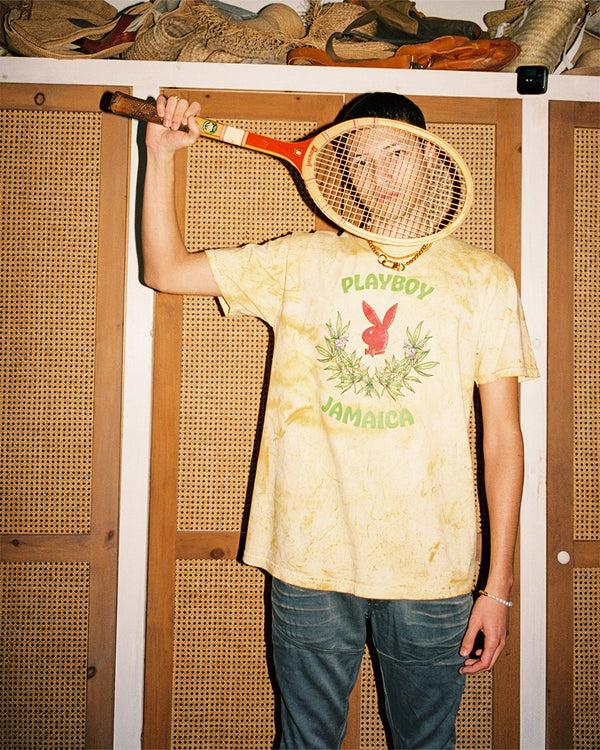 Playboy Jamaica Core Logo Tee Tie Dye Men's - T-Shirts Citron