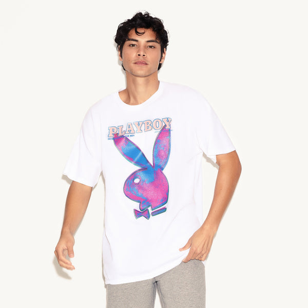 Playboy January 1986 PLAYBOY Pop Art Cover T-Shirt Men's - T-Shirts Sand