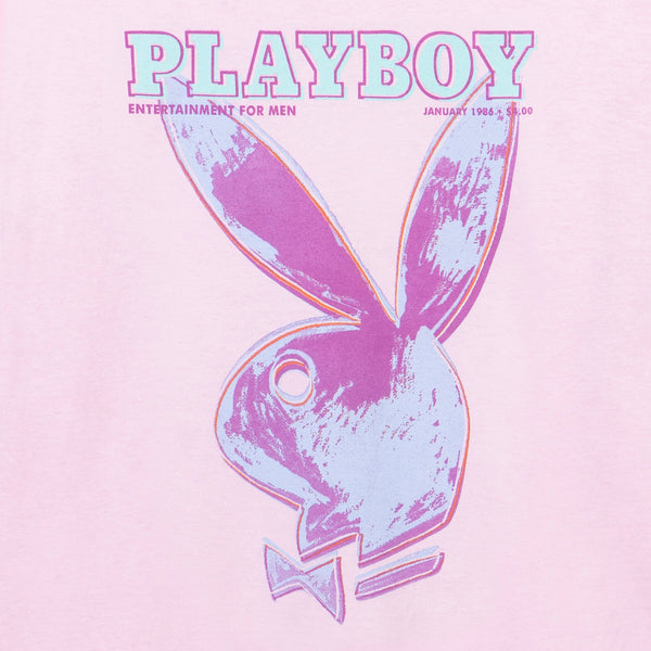 Playboy January 1986 Pop Art Cover Long Sleeve T-Shirt Women's - T-Shirts LARGE