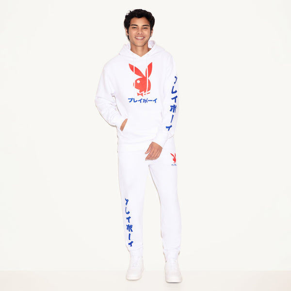 Playboy Japanese Rabbit Head Joggers Men's - Sweatpants White
