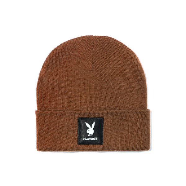 Playboy Knit Beanie With Logo Patch Accessories - Hat Autumn