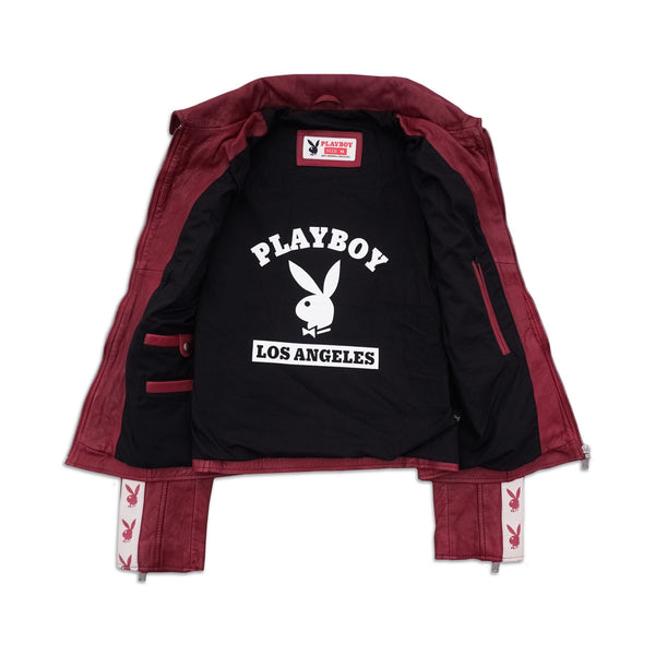 Playboy Kristen Women's Leather Jacket Women's - Jackets Red