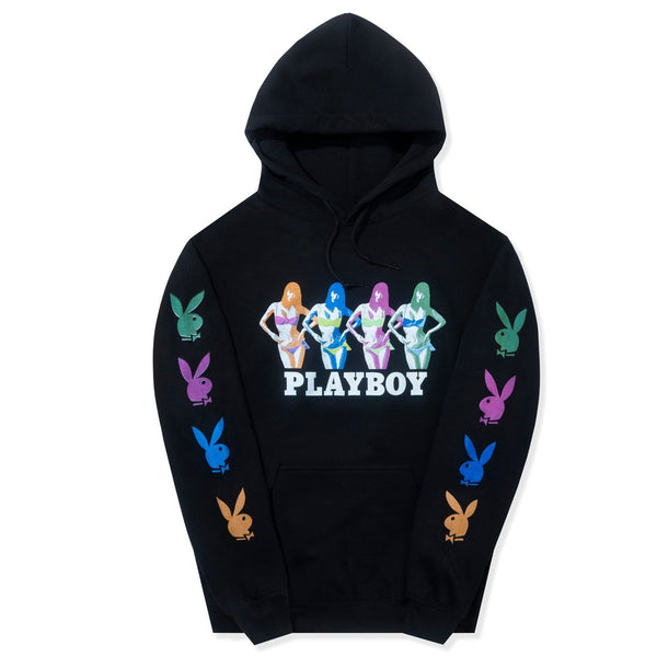 playboy March 2019 Playmate Miki Hamano Repeating Bunny Hoodie Men's - Hoodies MEDIUM