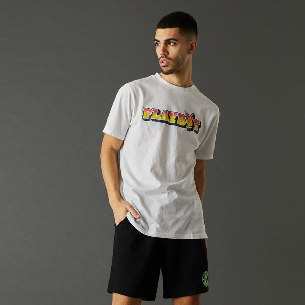 Playboy Men's Beach Club Graphic Shorts Men's - Shorts Black