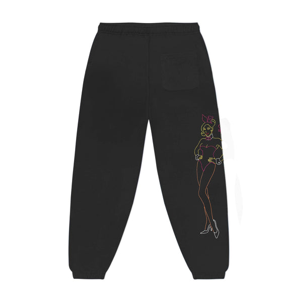 Playboy Men's Bunny Outline Sweatpants Men's - Sweatpants Stretch Limo