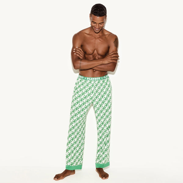Playboy Men's Classic Pajama Set Men's - Pajamas Green