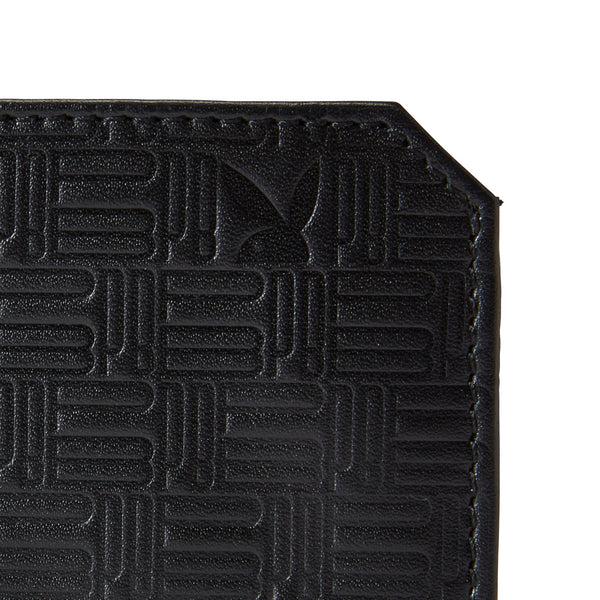 Playboy Men's Emboss Slim Fold Wallet Accessories - Wallets Black