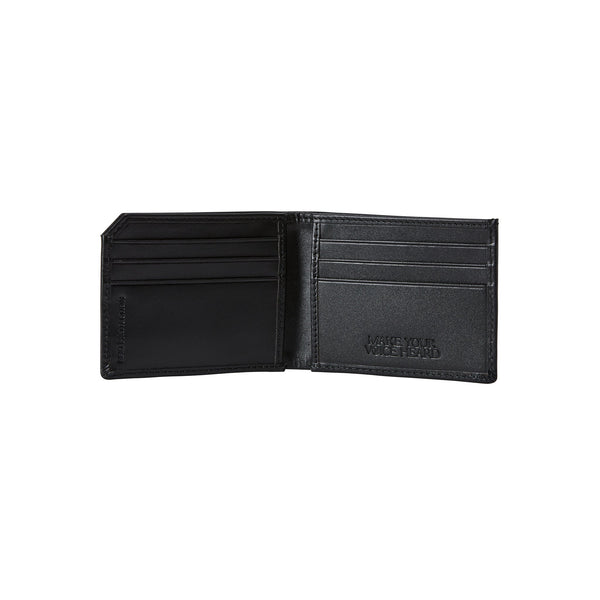 Playboy Men's Emboss Slim Fold Wallet Accessories - Wallets Black