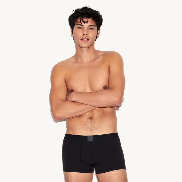 Playboy Men's Essentials Rib Trunk Men's - Underwear Storm