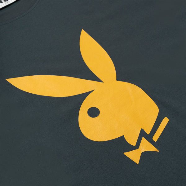 Playboy Men's Rabbit Head Short Sleeve Tee Men's - T-Shirts Black