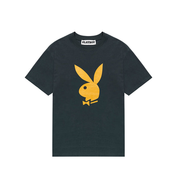 playboy Men's Rabbit Head Short Sleeve Tee Men's - T-Shirts Black